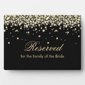 ブラック&金ゴールドダイヤモンドジュエリー フォトプラーク (正面)