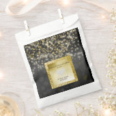 ブラック&金ゴールドダイヤモンドニューフェイズバッグ フェイバーバッグ (クリップ留めされた状態)