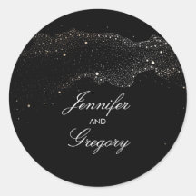 ブラック&金ゴールドナイトスターモダンズ結婚ズ