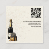 ブラック&金ゴールドニューイヤーイブQR エンクロージャーカード (正面)