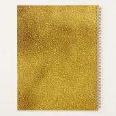 ブラック&金ゴールドハッピーニューイヤー プランナー手帳 (裏面)