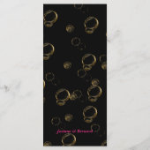 ブラック&金ゴールドハートバレンタインのメニュー メニュー (裏面)