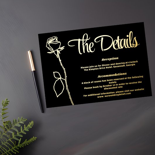 ブラック&金ゴールドバラバッド詳細カード 箔シーズンカード