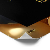 ブラック&金ゴールドバルーン50周年記念 ポスター (角)