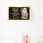 ブラック&金ゴールドバルーン50周年記念 横断幕 (インサイチュ)