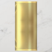 ブラック&金ゴールドバーエレガントウェディング披露宴 メニュー (裏面)