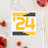 ブラック&金ゴールドバークラス'24グラードパーティー スタンダードカクテルナプキン (インサイチュ)