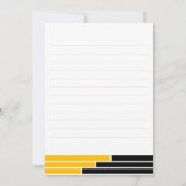 ブラック&金ゴールドバーグラッドパーティーありがとう サンキューカード (裏面)