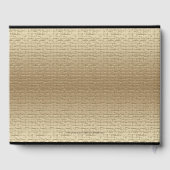 ブラック&金ゴールドバースデーパーティーメモリ/ゲストブック ゲストブック (裏面)