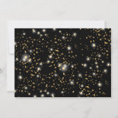 ブラック&金ゴールドバースデーパーティー招待状写真 招待状 (裏面)