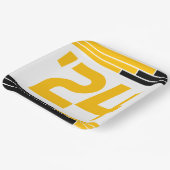 ブラック&金ゴールドバー24年卒業 ペーパープレート (傾斜あり)