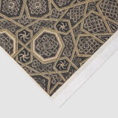 ブラック&金ゴールドパターンの切り離し紙 薄葉紙 (詳細)