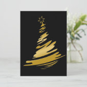 ブラック&金ゴールドビジネスホリディグリーティング シーズンカード (スタンド正面)