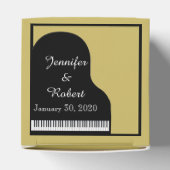 ブラック&金ゴールドピアノ結婚式の引き出物ボックス フェイバーボックス (上部)