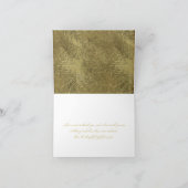 ブラック&金ゴールドピーコックフェザーサンキューカード サンキューカード (内部)