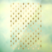 ブラック&金ゴールドファンタジードラゴンパタアーガイルーン ウィンドウサイン (シート3)