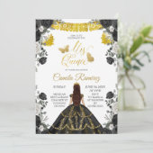 ブラック&金ゴールドフィエスタバタフライミスXV Anos 招待状 (スタンド正面)