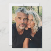 ブラック&金ゴールドフォト30結婚周年 招待状 (裏面)