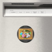 ブラック&金ゴールドフレーム – 写真を追加！ マグネット (インサイチュ (食洗機))