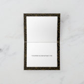 ブラック&金ゴールドフローラキンセアニェラありがとう 招待状 (内部)