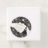 ブラック&金ゴールドフローラキンセアニェラサークル フェイバータグ (インサイチュ)