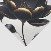 ブラック&金ゴールドフローラグリ結婚ージーズ 薄葉紙 (詳細)