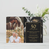 ブラック&金ゴールドフローラ50周年記念写真2 招待状 (スタンド正面)