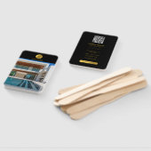 ブラック&金ゴールドプロフェッショナルフォト実在エステートエージェント ハンドファン (組立なし)