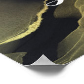 ブラック&金ゴールドマーブルカード&ギフトポスター ポスター (角)