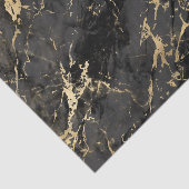 ブラック&金ゴールドマーブルティッシュペーパー 薄葉紙 (詳細)