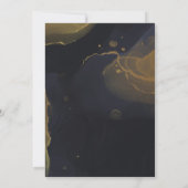 ブラック&金ゴールドマーブ対応エンクロージャ招待状 招待状 (裏面)