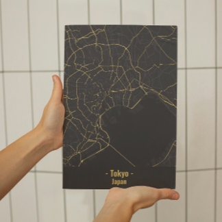 ブラック&金ゴールドミニマリスト東京シティポスター ポスター