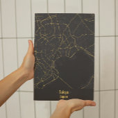 ブラック&金ゴールドミニマリスト東京シティポスター ポスター