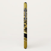 ブラック&金ゴールドメタリックルックフローラマスク Case-Mate iPhoneケース (裏面/左)