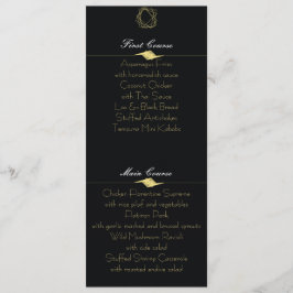 ブラック&金ゴールドメニューカード メニュー