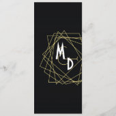 ブラック&金ゴールドメニューカード メニュー (裏面)