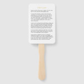 ブラック&金ゴールドメモリアルファン ハンドファン (裏面)