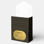 ブラック&金ゴールドモダンミニマリスト結婚アーチズ フェイバーボックス (オープン)