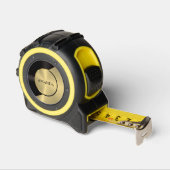 ブラック&金ゴールドモダンメタリック幾何デザイン メジャー (傾斜)