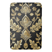 ブラック&金ゴールドモチーフ バスマット (正面縦)