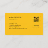 ブラック&金ゴールドラグジュアリービジネス | プロフェッショナル 名刺 (裏面)