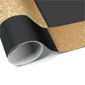 ブラック&金ゴールドラグジュアリー2022 ラッピングペーパー (ロールコーナー)