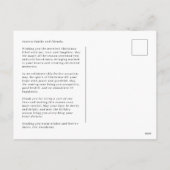 ブラック&金ゴールドラディアントレプレースクリスマスポストカード シーズンポストカード (裏面)