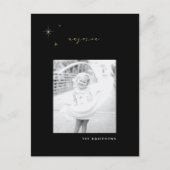 ブラック&金ゴールドラディアントレプレースクリスマスポストカード シーズンポストカード (正面)