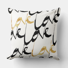 ブラック&金ゴールドラブ装飾用クッション クッション