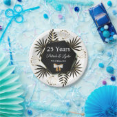 ブラック&金ゴールドリービー25周年記念 – 私はまだ行う ペーパープレート (パーティー)