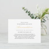 ブラック&金ゴールドレースエレガントウェディングアコモデーション エンクロージャーカード (スタンド正面)