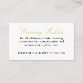 ブラック&金ゴールドレーススクエレガントリッ結婚トのウェブサイト エンクロージャーカード