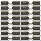 ブラック&金ゴールドロゴジュウェリー価格ラベルバーベルラベル シール (正面)