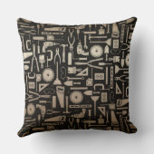 ブラック&金ゴールドワークショップツール クッション (裏面)